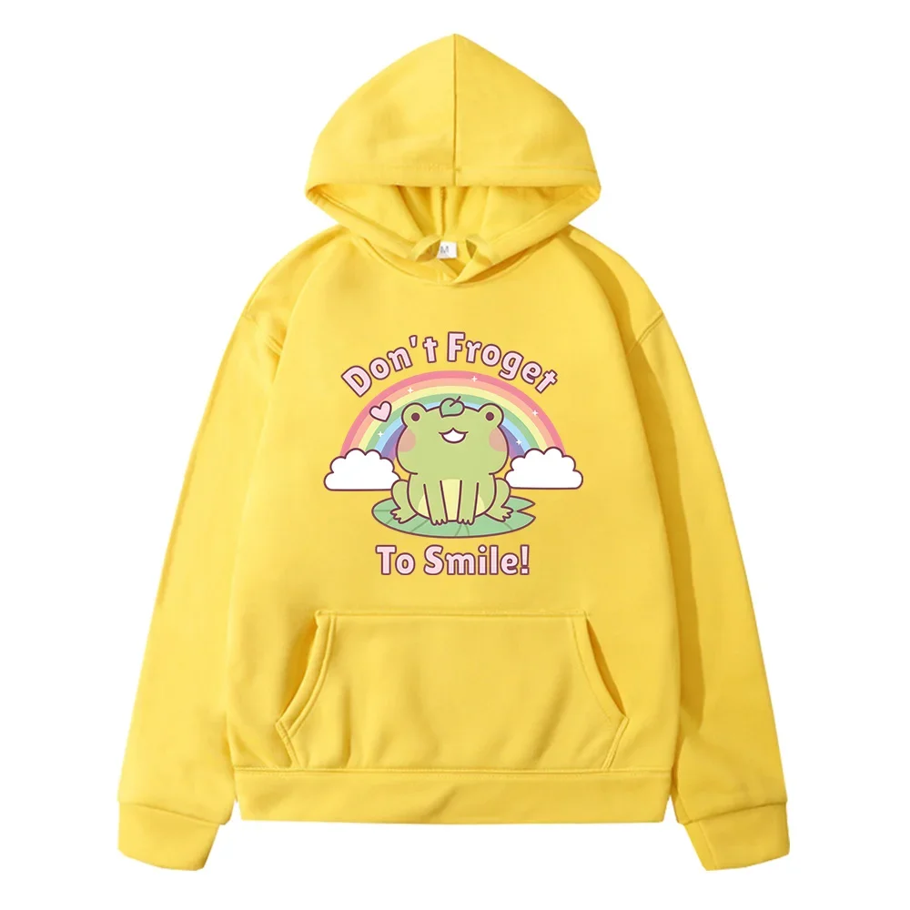 Animal Frog Cute Print Hoodies Boys and Girls Casual Sweatshirts Long Sleeve Kawaii Graphic Clothing Children Sudaderas Autumn