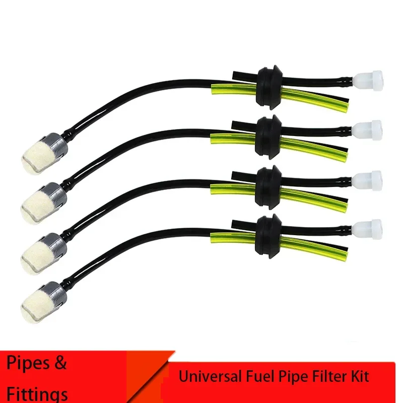 Universal Fuel Pipe Filter Kit Grass Trimmer Part For Brush Cutter Strimmer Lawn Mower Primers Fuel Hose Garden Tool Parts