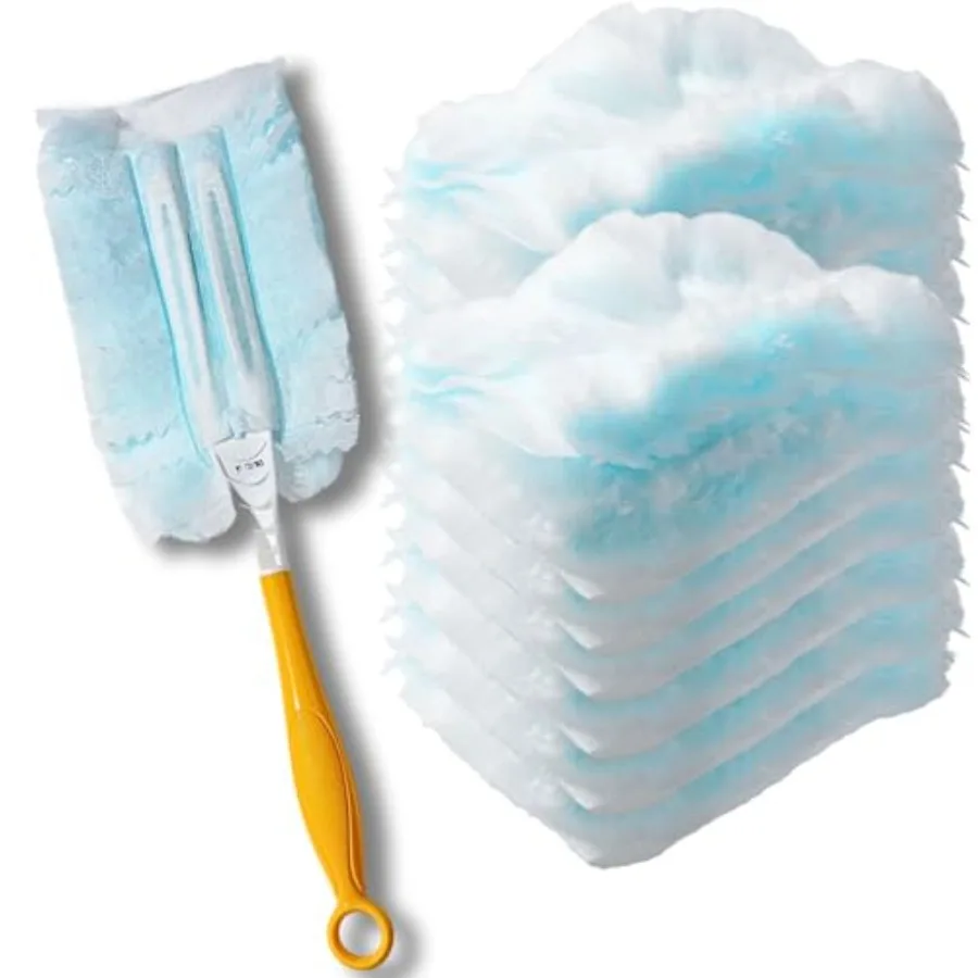 Duster Refills, Static Dust Removal Brush Disposable Replacement Head Compatible with Swiffer Duster Refills for Electronics, F