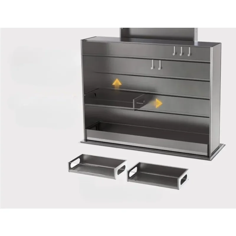 Intelligent electric lifting hanging cabinet cabinet lifting basket all aluminum alloy  seasoning hanging