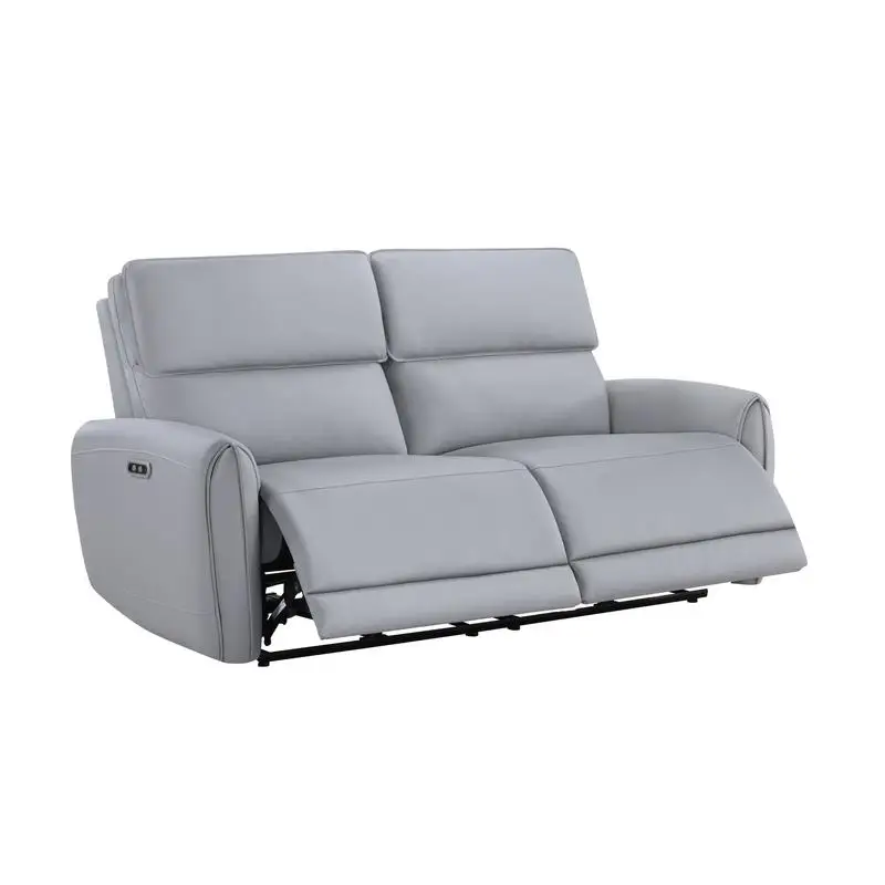 Synthetic Leather Motion Sofa with USB Port