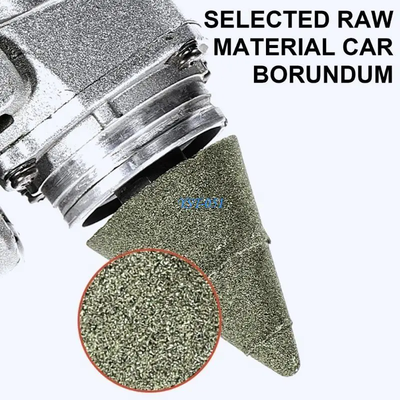 e15a 3pcs بتات الحفر الماسية عجلات طحن تشطول خيوط التلميع الخيوط البلاط السيراميك مدبب قطع النقش