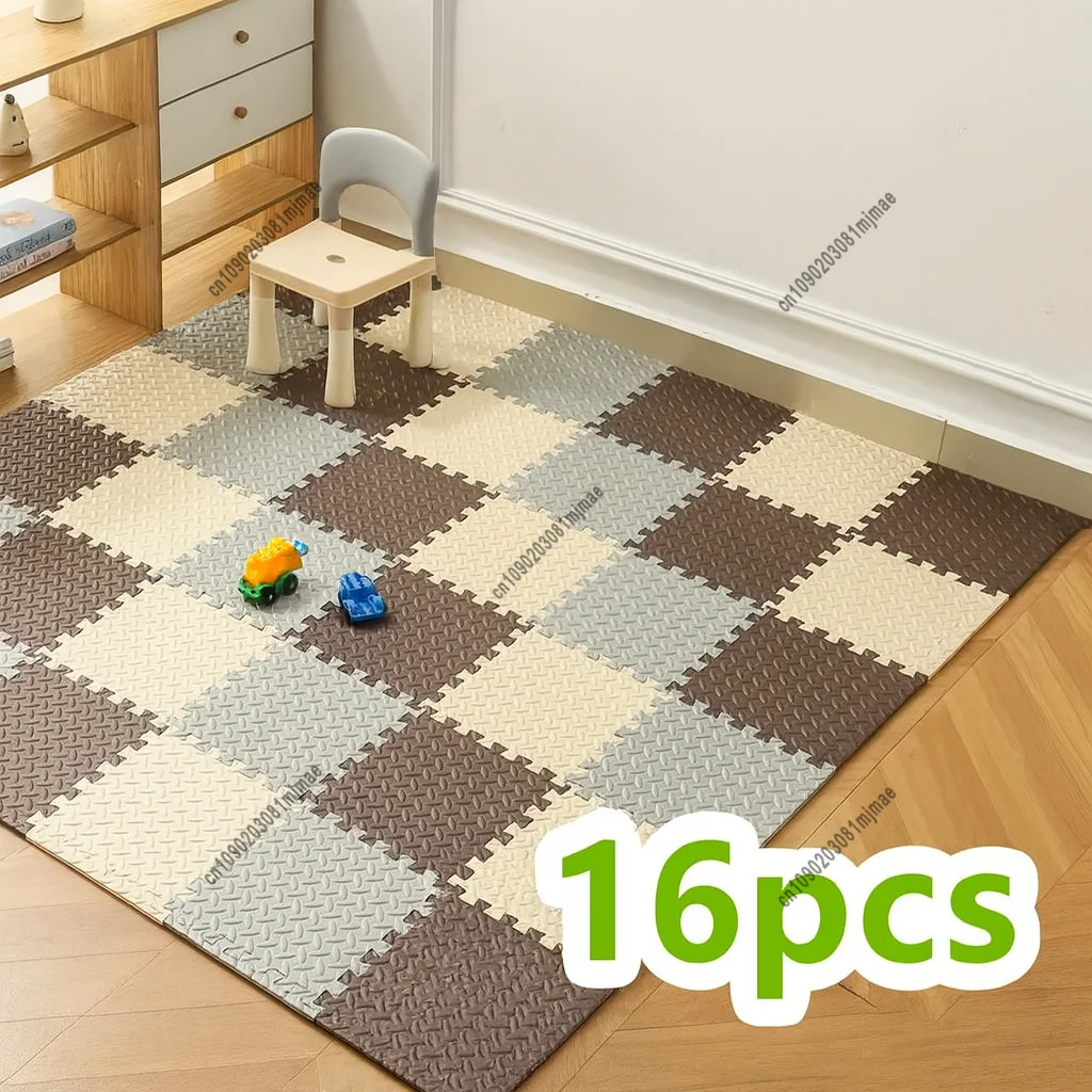 

16 Pieces Puzzle Play Mats Soft Baby Play Mat Kids EVA Interlocking Foam Floor Tiles Toddlers Carpet Playmats Home Decor