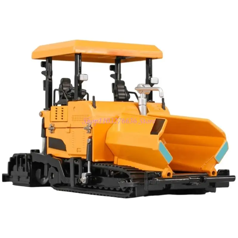 R6FD Metal Road Paver Toy For Children Interaction Learning Tool Pretend Play Equipment Diecast Model Construction Vehicle