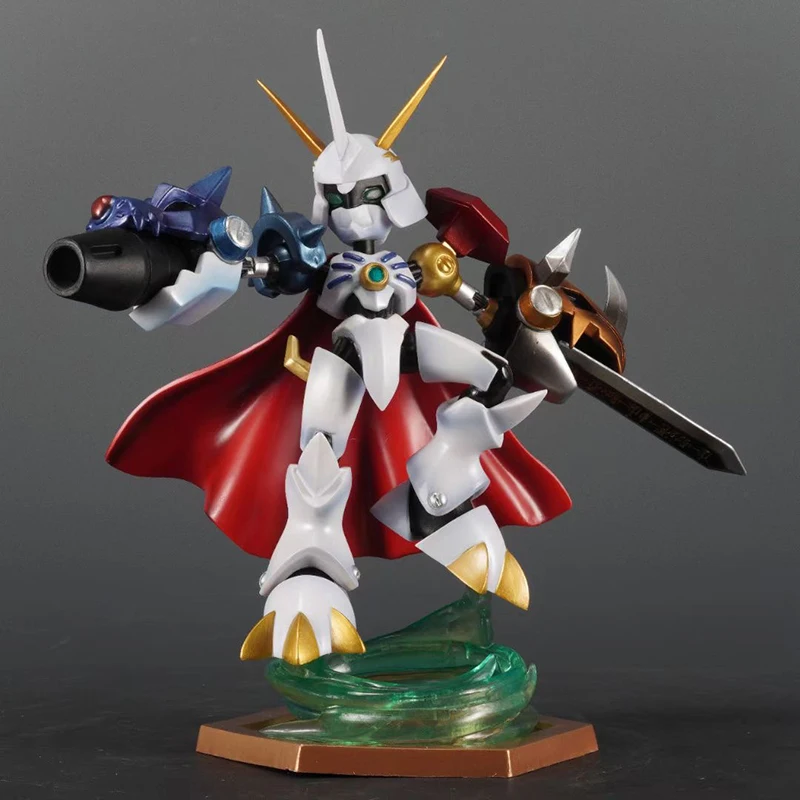 24cm Anime Figura Digital Monster Crescent Thirteen Royal Knights Omegamon Gk Statue Model Collection Decoration Toys Doll Gifts