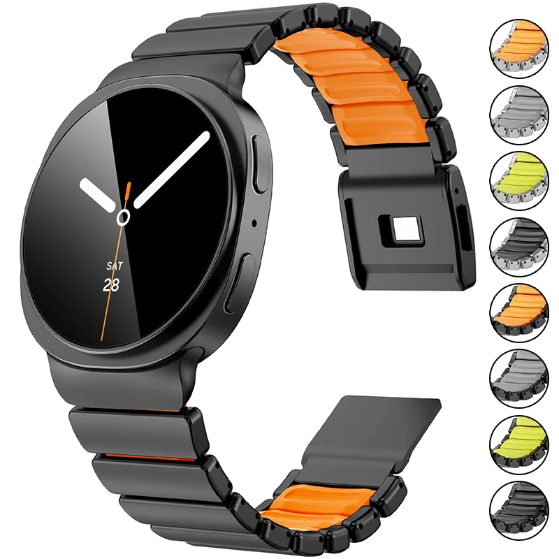 

Titanium Magnetic Strap for Samsung Galaxy Watch 8 40mm 44mm 8Classic 46mm Luxury Metal Bracelet for Galaxy Watch 8 Wristband
