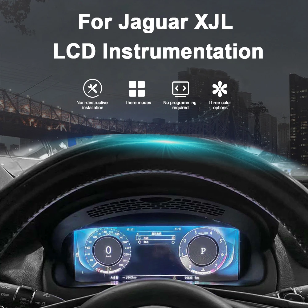 

LCD Speedometer Car Dashboard For Jaguar XJL Digital Cluster Virtual Cockpit Instrument Display Panel GPS Navigation Accessory