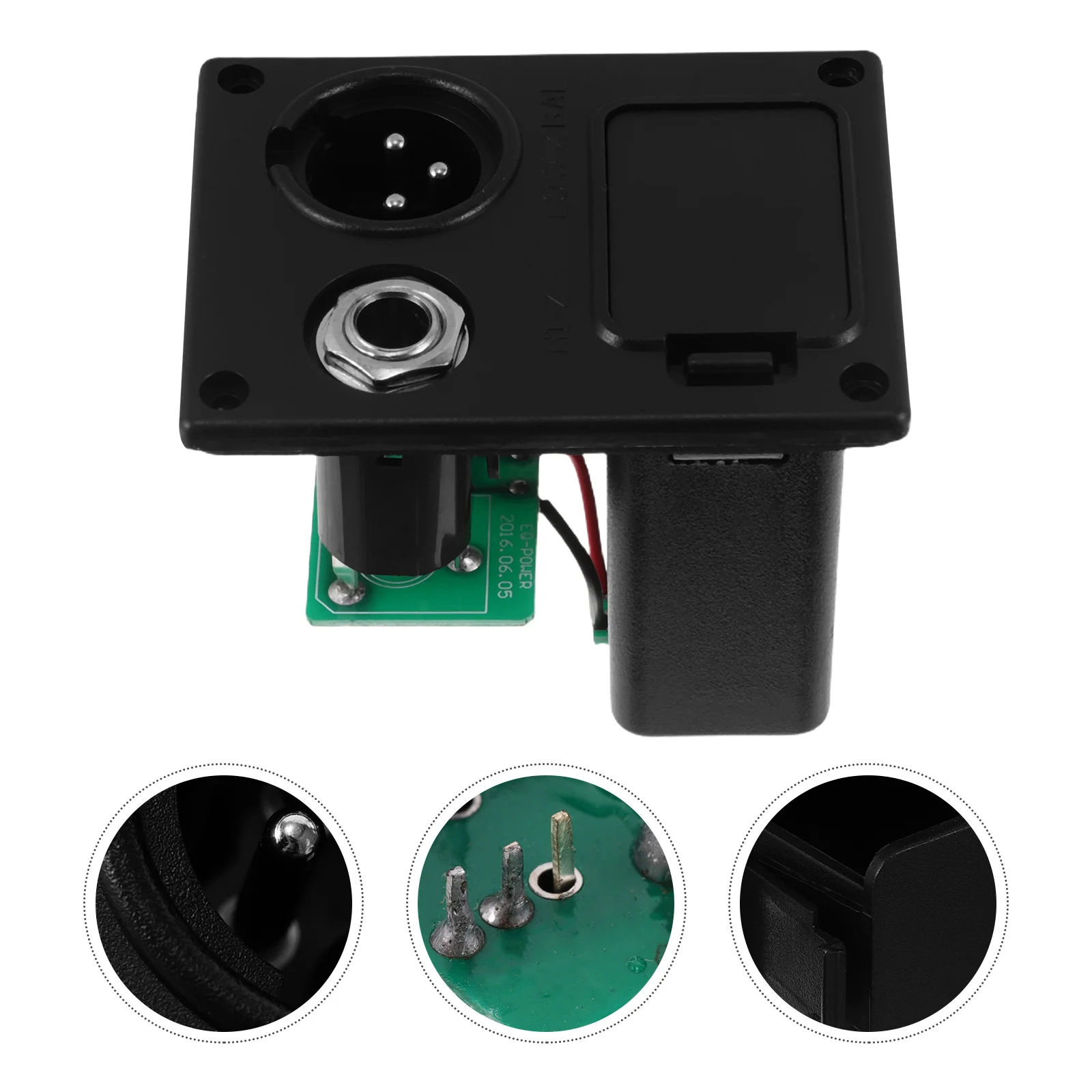 

2Pcs 9V Pickup Case Holder Cover Box for Active Guitar Bass Performance Accessories Box Case Cover