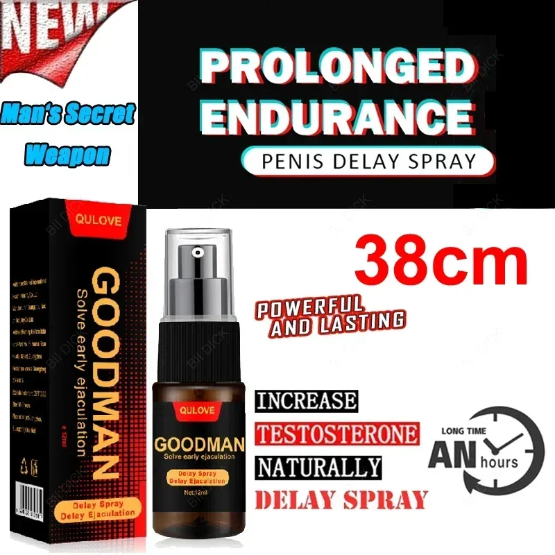 

Men's topical delay spray for male penile erection, long-lasting delayed sex for 60 minutes to prevent premature ejaculation