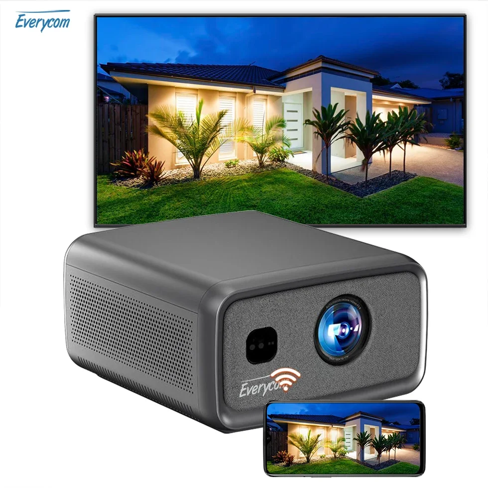 

1800 ANSI Everycom Cubelite video projector 4k android 12 projetor 4k projector auto Proyecto smart tv projector 4k home theater