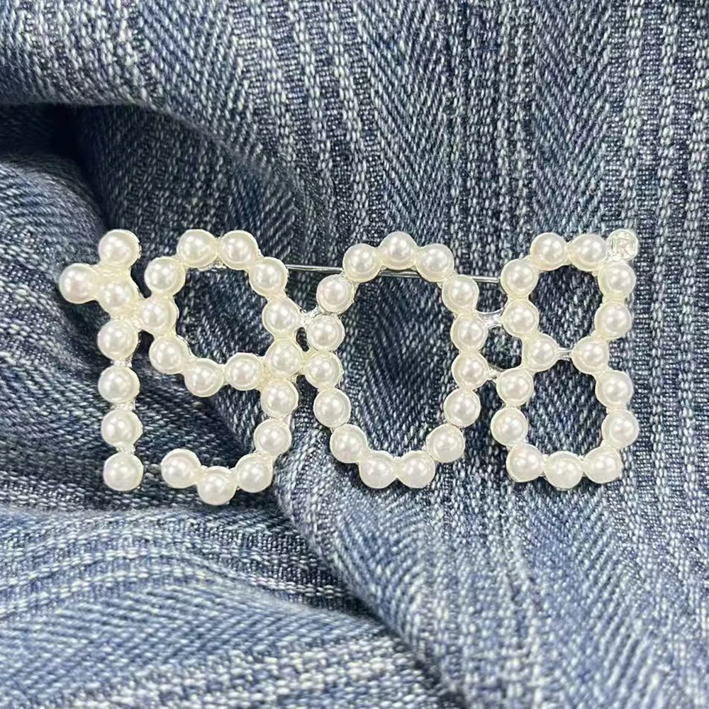 Alpha Sorority Custom Greek Logo 1908 Pearl Brooch