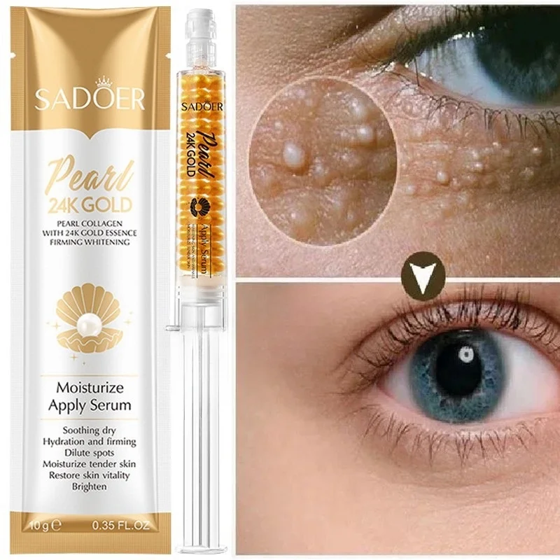 Fat Granules Removal Eye Serum Anti Dark Circle Eye Bags Fade  Fine Line Essence Anti-Puffiness Moisturizing Skin Care Products.