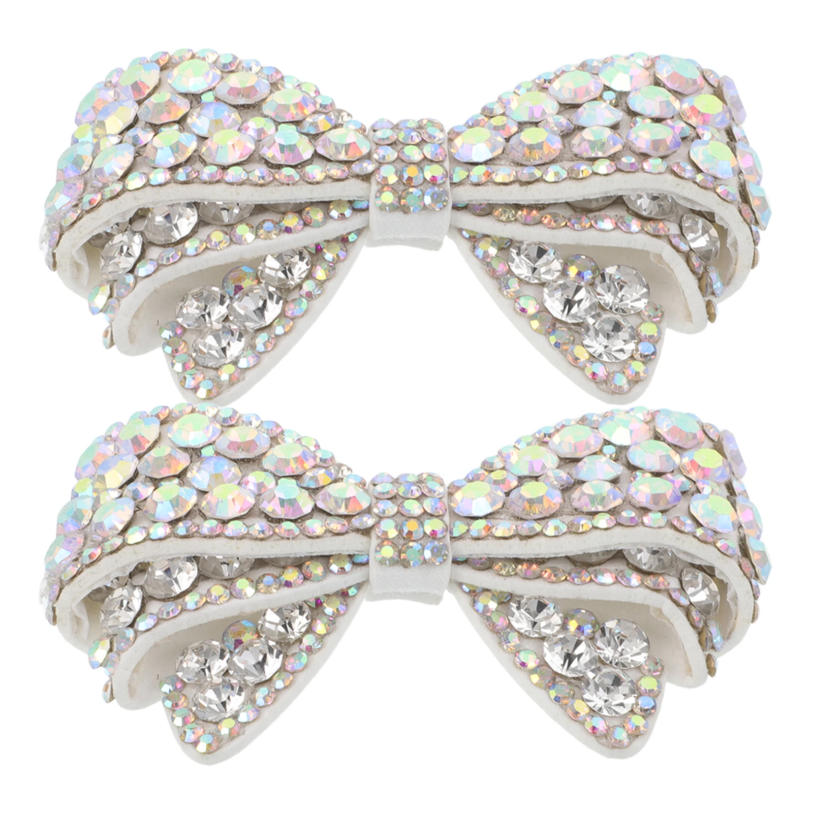 

2pcs Rhinestone Butterfly Charms Detachable Bowknot Shoe Clips Decorative Accessories For Women High Heels Party Wedding