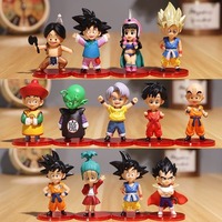 Dragon Ball Q version figure full set of 21 childhood Son Goku Son Gohan Vegeta Tasaiah creative doll desktop model ornaments