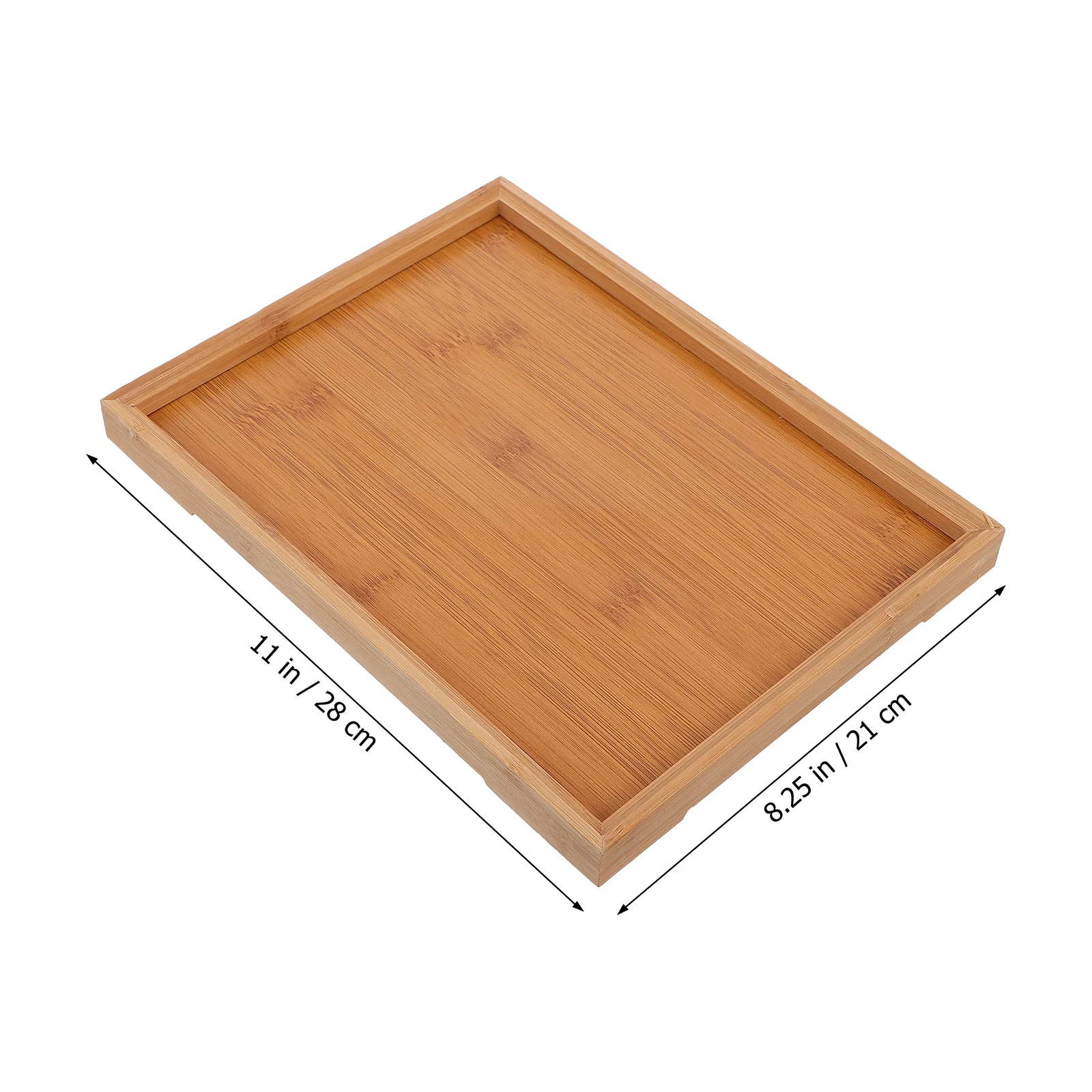 

Bamboo Storage Tray Japanese Style Tea Tray Wooden Decor Platter Kitchen Counter Serving Easy Clean Safe Environmental Friendly