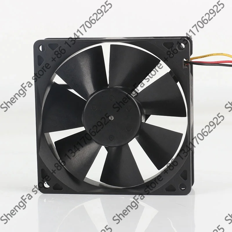 Original Nidec 5V 24V 48V DC 12V 0.55A AC EC 9025 9CM 90X90X25MM3-wire Double ball case Silent  D09T-12TS3 01B Cooling fan