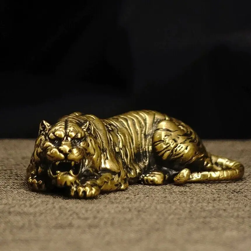 

Brass Animal Tiger Ornaments Collection Decoration Statue Exquisite