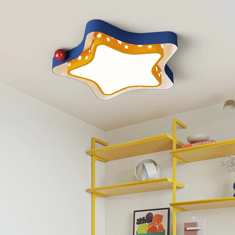Children's Bedroom Ceiling Lights Boys and Girls Creative Cartoon Modern Macaron Parlor Study Apartment Ceiling Lamps Fixtures