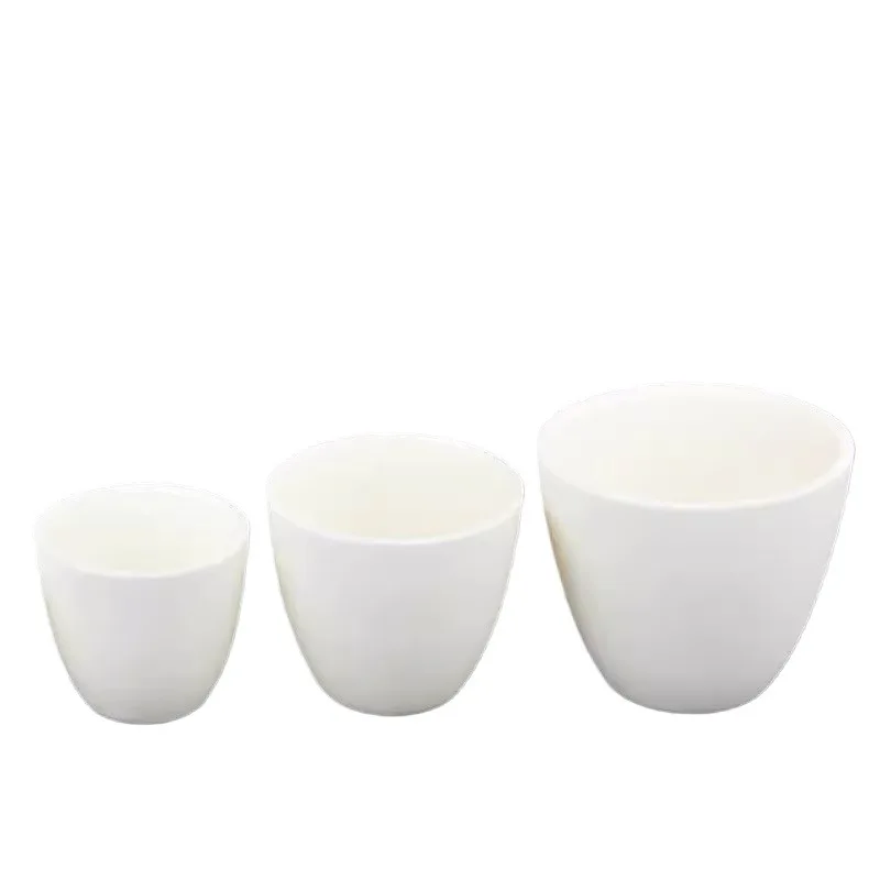 

1PC Laboratory 200ml/300ml 99% Alumina arc crucible Alumina crucible corundum crucible with Lid