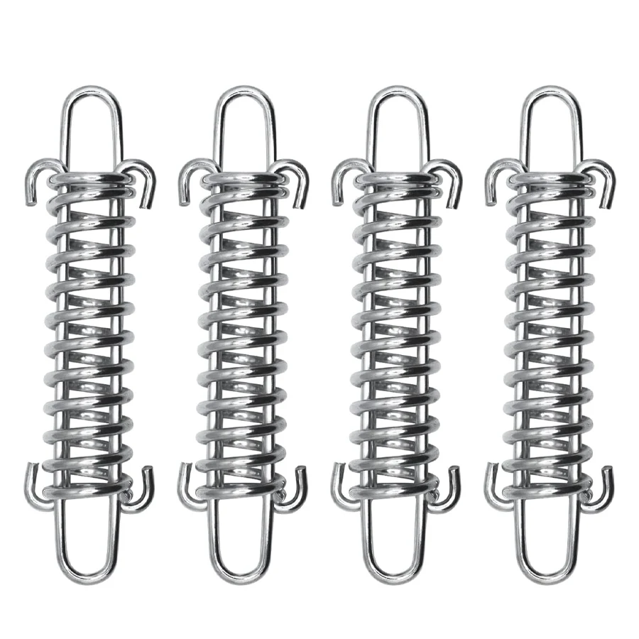 

Tent Spring Buckle,prings Heavy Duty,Windproof Stainless Steel Tarp Springs, Tightener Tightening for Outdoor Hiking Camping