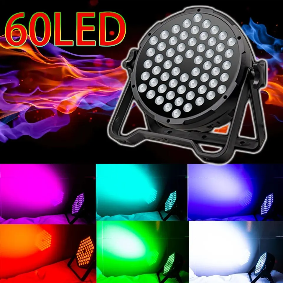 New 36W Upgradation 80W Par Light LED Party Lights Flat Par Strobe Dmx SoundControl RGB 3In1 Colors for Dj Disco Wedding Xmas