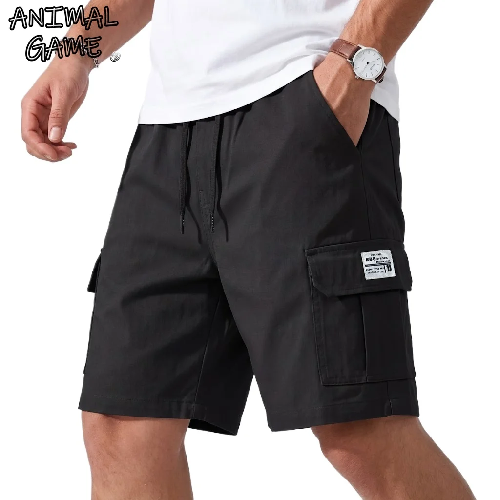 Summer Casual Bermuda Short Pants Sportwear Cargo Knee Pants Jogging Gym Man Multi-Pocket Short Work Pants Tactical Shorts Men