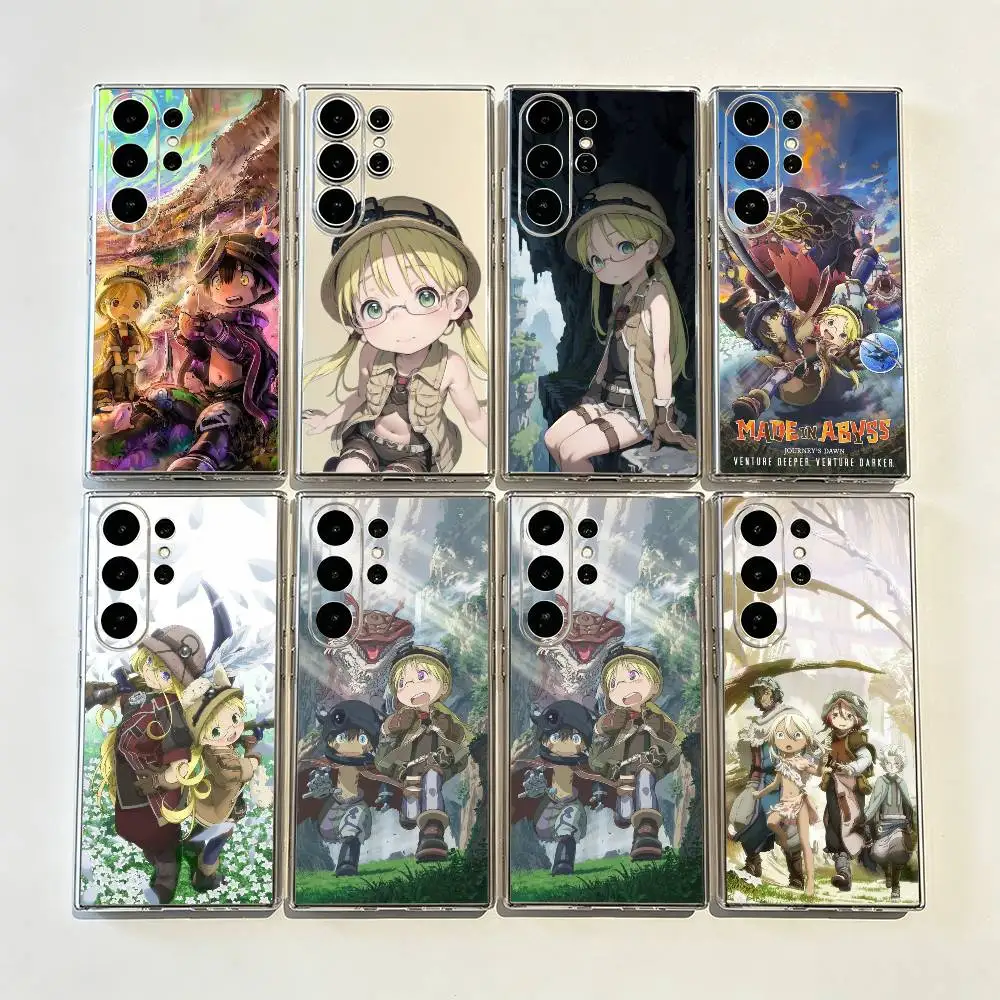 Made In Abyss Simple Transparent Printed Phone Case For Samsung Galaxy S26/S25/24/23/22/30/21/10/9,Ultra,Plus