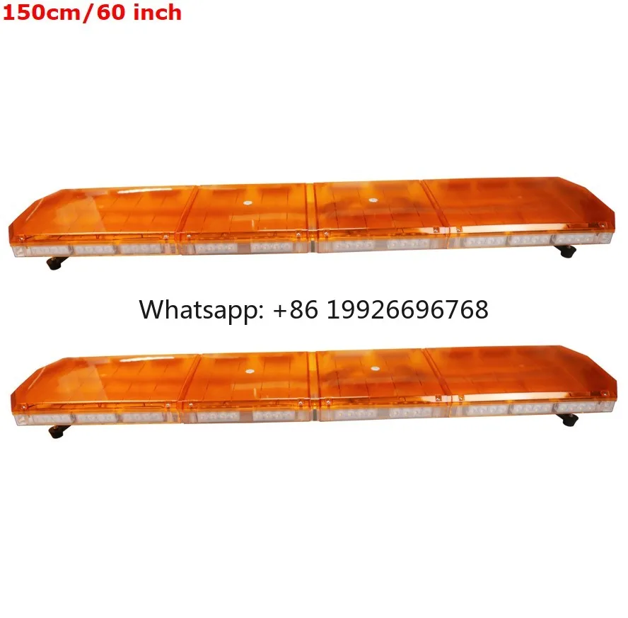 Barra de Luces LED de Alta Intensidad de 150 cm/60 Pulgadas y 3 Vatios para Vehículos de Emergencia, Remolque, Grúa, SUV, Barra de Luces Estroboscópicas LED para Techo
