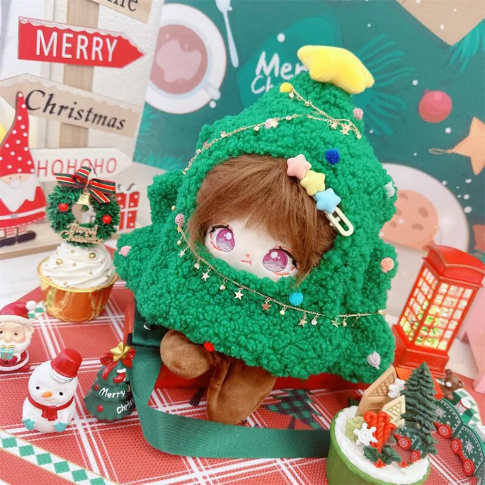 

Christmas Tree 20CM Cotton Doll Clothes Crossbody Replacement Stuffed Doll Clothes Suit Changing Toys Clothes 20cm Cotton Doll