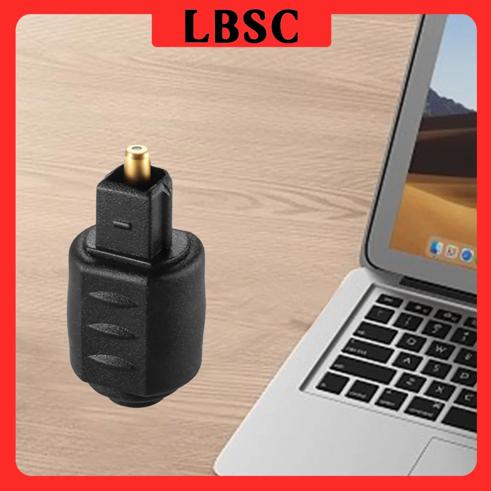 LBSC-Adaptador de Audio óptico Mini, ángulo recto de 90 grados, extensión de giro tipo L, enchufe macho Toslink para amplificador, Cable de Audio, Dvd y Tv