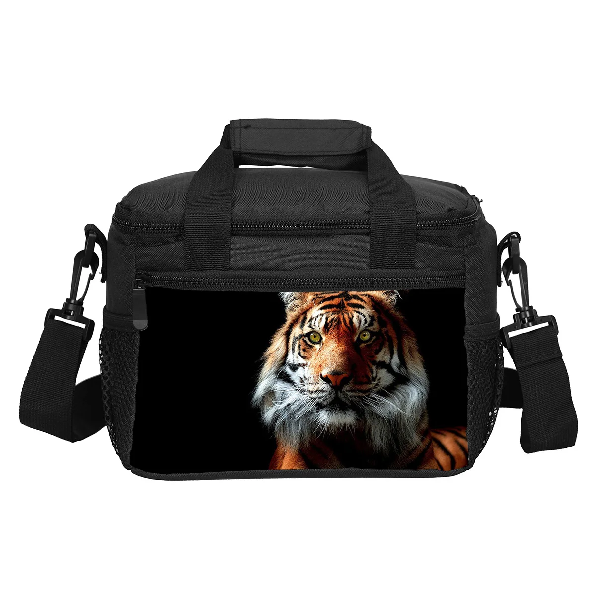 Tiger's new lunch bag is versatile, trendy, and non collision animal print. It is a school birthday gift for boys and girls