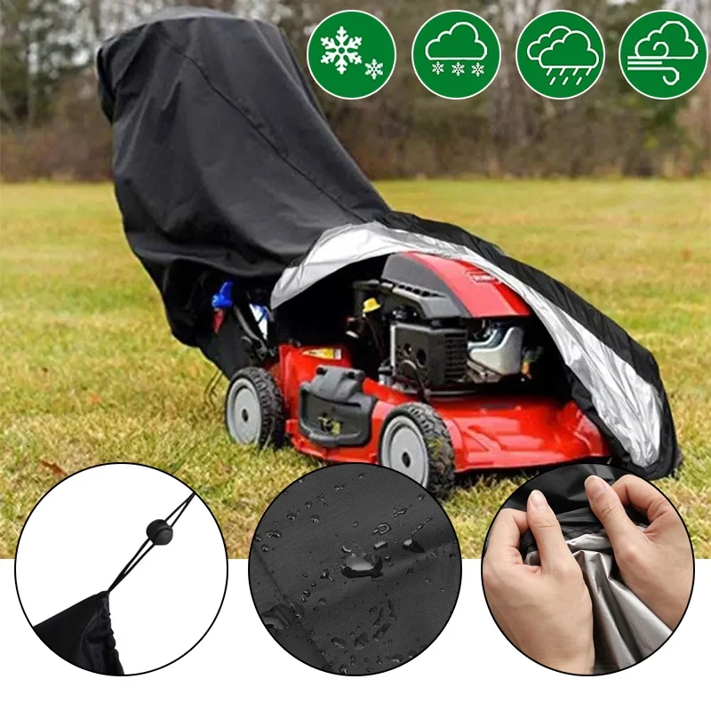 Universal Lawn Mower Cover Garden Grass Cutter Rainproof Protection Supplies Courtyard Tractor Weeder Waterproof Dustproof Cover