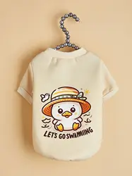 Pet clothes dog cat sweatshirt with velvet warm and comfortable purple and green stitching clothes with prints simple and genero