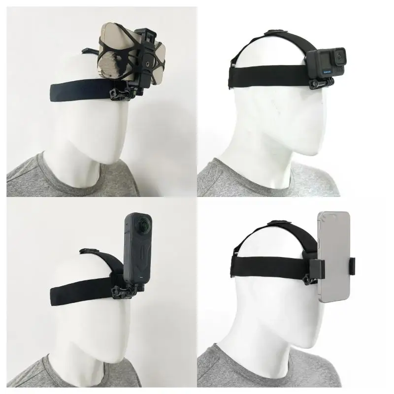 New 1/4/5Pcs/Set Mobile Phone Head Chest Strap Harness Mount Holder Kit Cell Phone Clip For Phon Osmo Action Camera