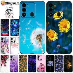 For Tecno Spark 8C Case KG5K Cute Cartoon Shockproof Soft Silicon Back Cover Coque For Tecno Spark GO 2022 Phone Case Funda Capa
