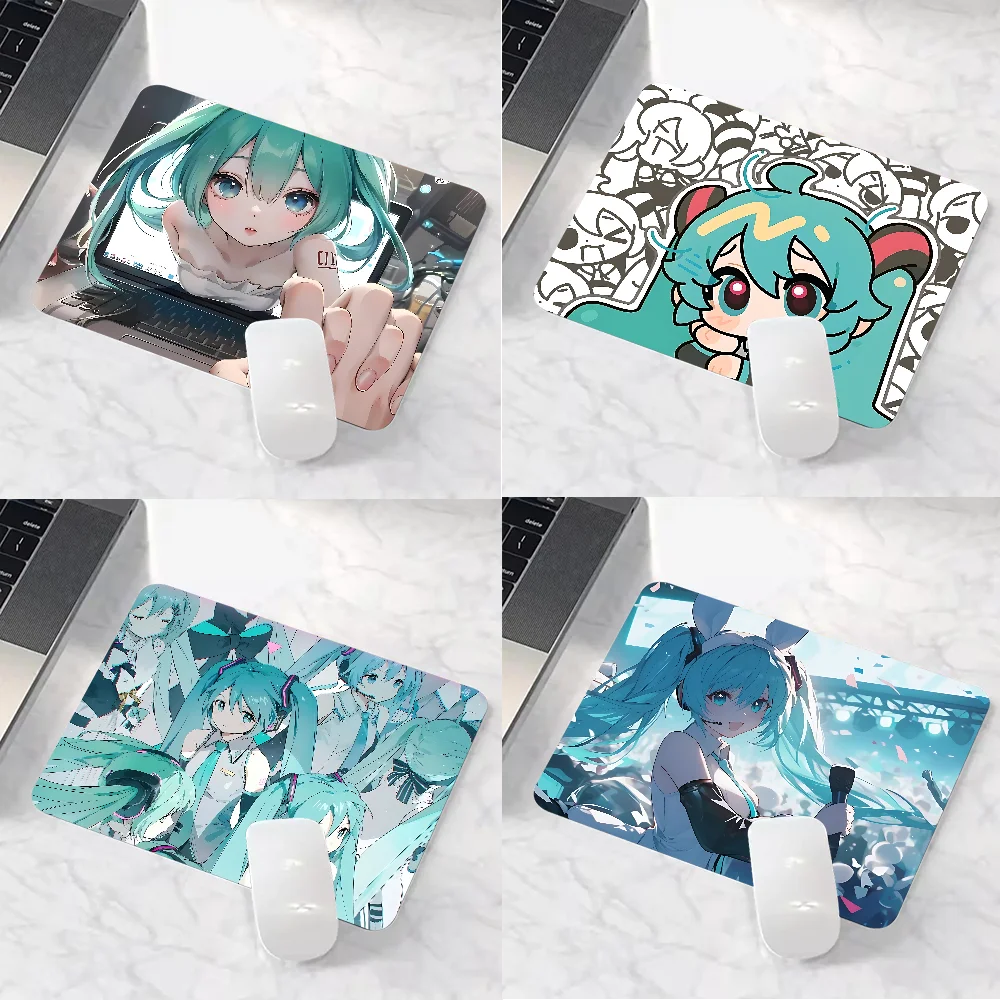 Cartoon H-Hatsune M-Miku Mousepad HD Printing Computer Gamers Locking Edge Non-slip Mouse Pad 50x60cm Keyboard PC Desk Pad