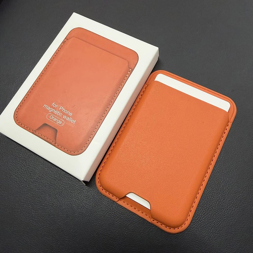 Luxuriöse MagSafe Magnetische Leder-Brieftaschenhülle für iPhone 17 16 15 14 13 12 Pro Max Plus Kartenhalter-Abdeckung Zubehör