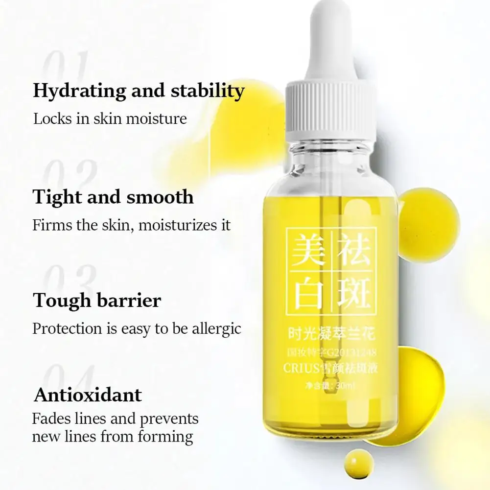 30ml Whitening dan penghilang bintik wajah kondensasi Orchid Minyak Pelembab dan minyak penghilang noda hidrasi esensi pelembab Q5M5