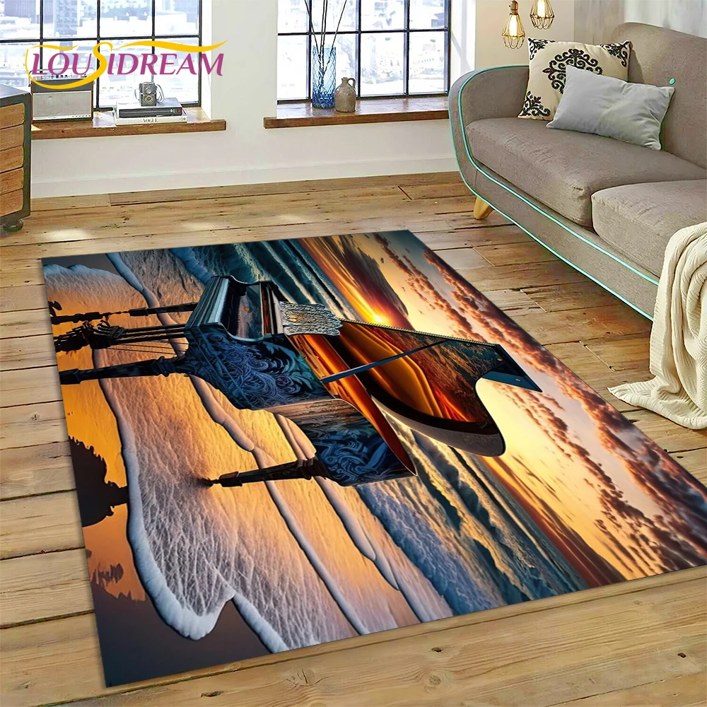 3D Dream Piano Key Music Instrument Cartoon Area Rug Large,Carpet for Home Living Room Sofa Doormat Decor,kid Non-slip Floor Mat