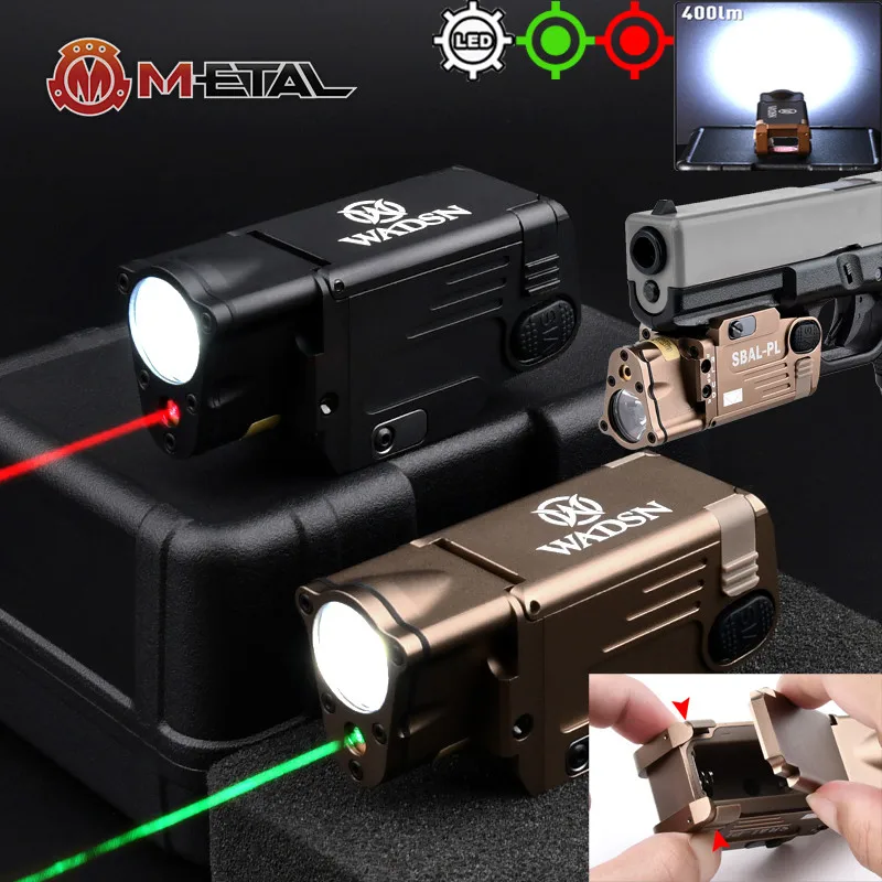 

Softair Tactical SBAL PL Pistol Flashlight Laser indicator Red Dot Green Laser Pointer Handgun Scout Lamp Airsoft Weapon Light