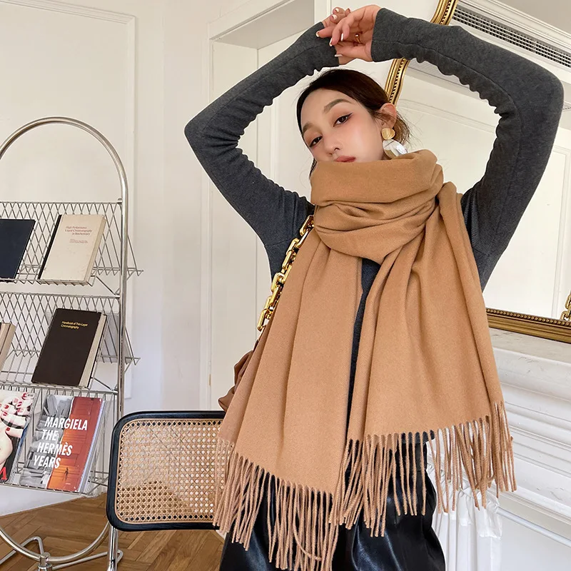 

HNHF Hijab Bags Cashmere Women Outdoor Keep Warm Winter Zhejiang Scarf Neck Scarves Woman Best Sell