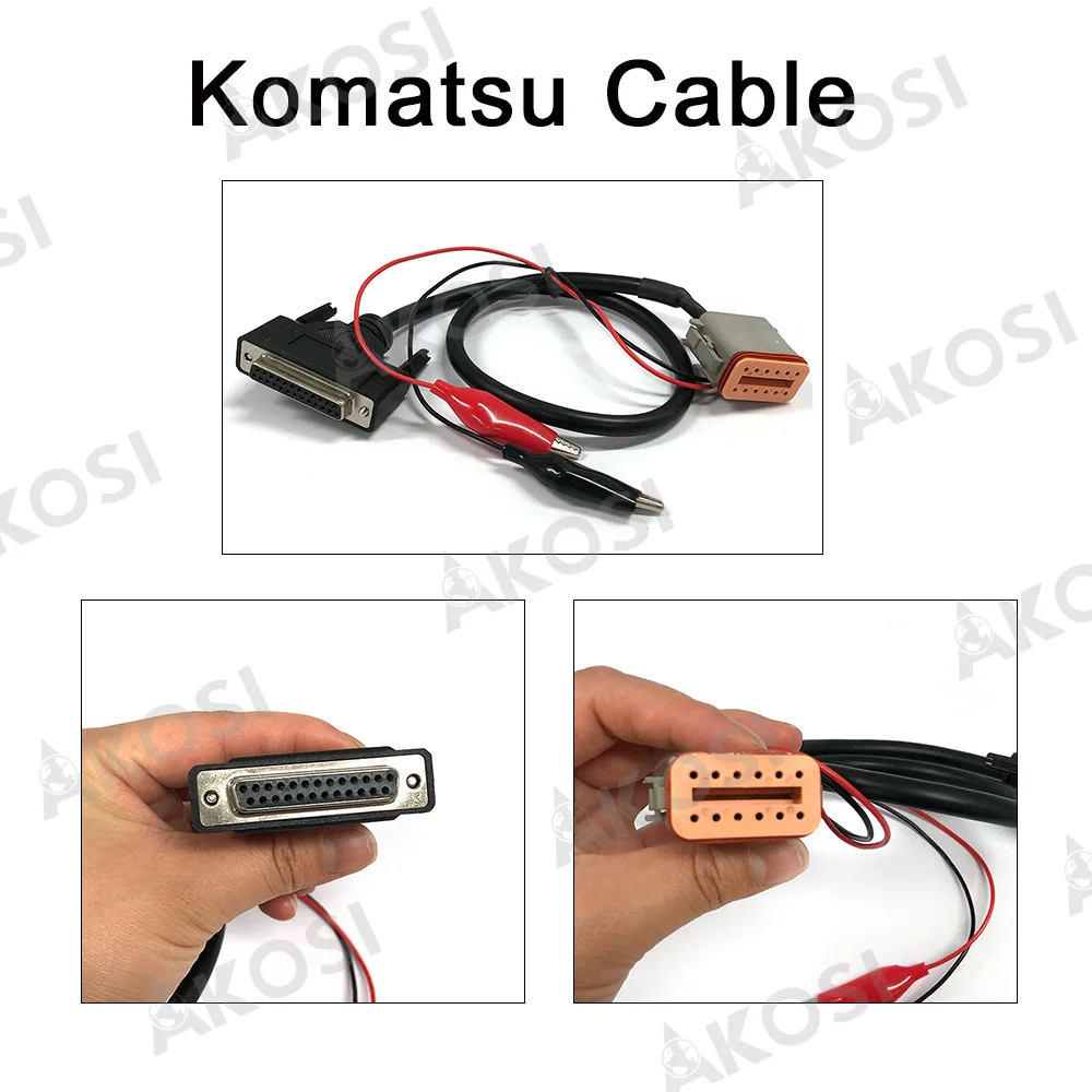 

Truck For Komatsu Cable 12 Pin OBD Cable Adapter For Cum-mins Inline6 OBD2 Connect Cable Wire Line