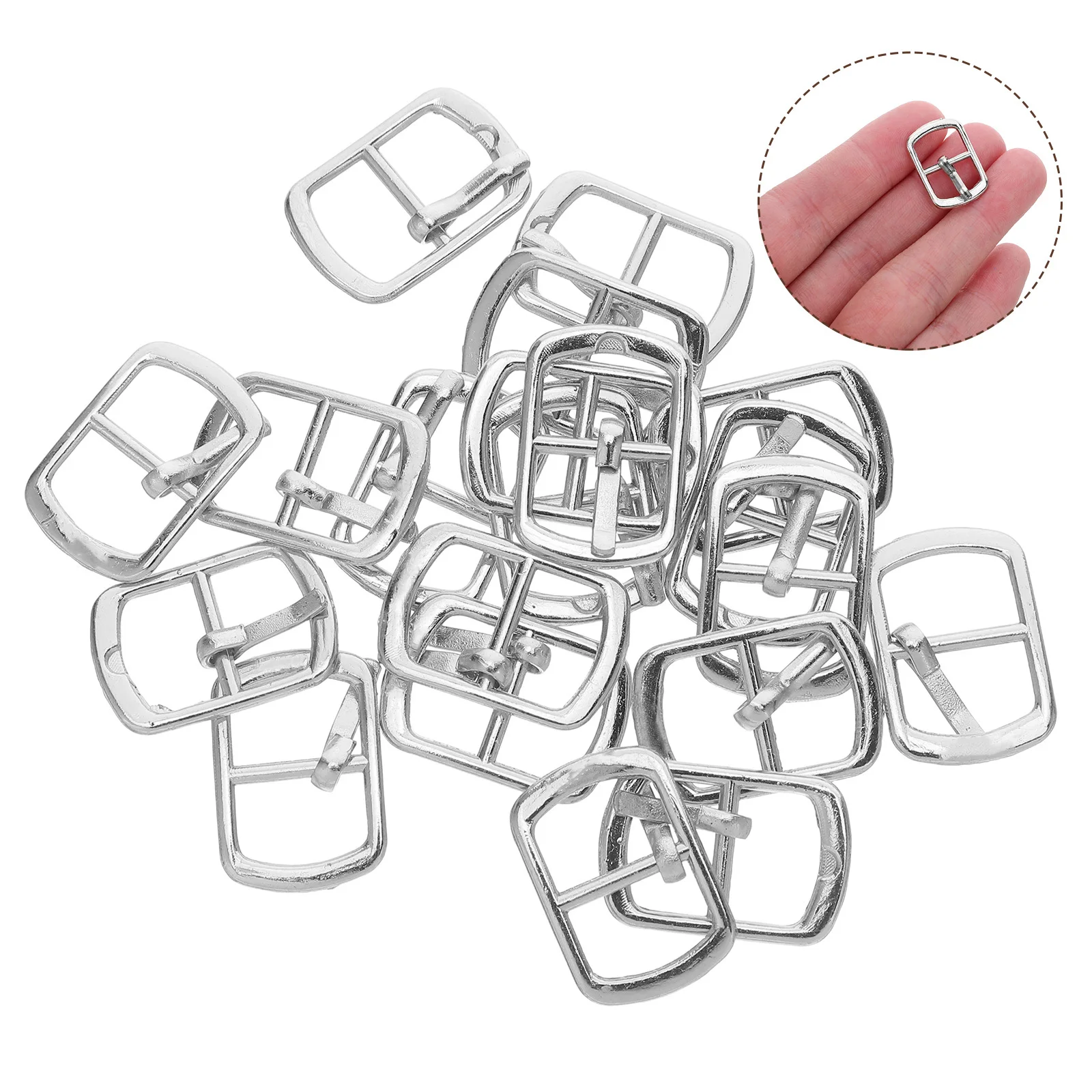 

20Pcs Alloy D-Ring Buckle Zinc Alloy Metal Slide Buckle for Backpack Belt Shoe Handbag Adjustable Strap Closure Replacement