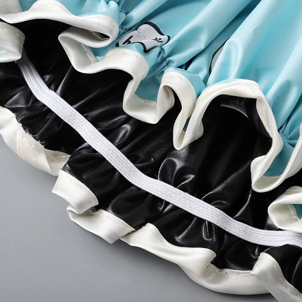 

5pcs Color Changing Shower Caps Waterproof Reusable Bathing Hats For Women Soft Foldable Travel Spa Hair Cover Bathroom