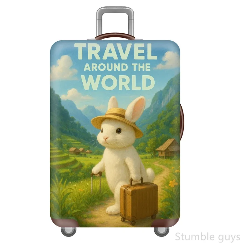 

Heavy Duty Stretchy Luggage Cover Anti-Dust Protective Suitcase Sleeve Durable For All Travel Styles Fits 18-32 Inch