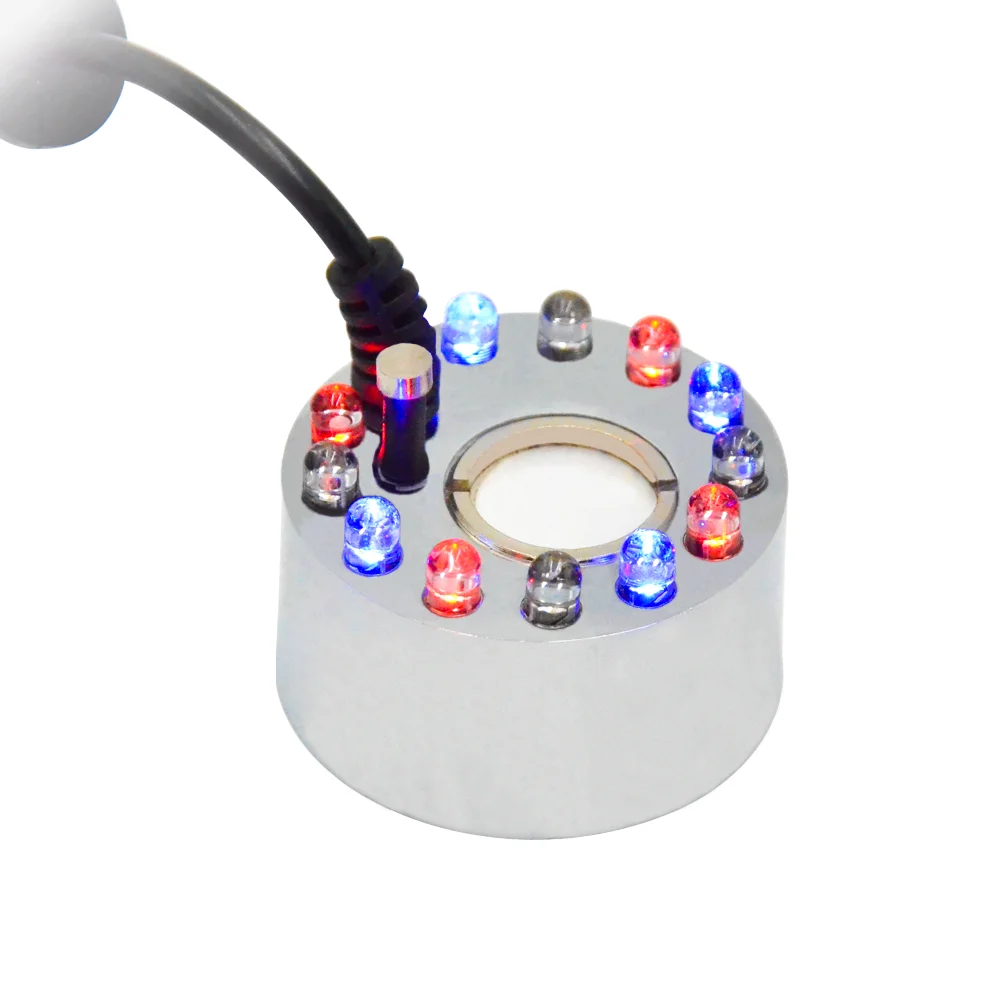 Hot Selling Humidifier Mist Maker Fogger Water Fountain Pond Atomizer With 12 LED Light