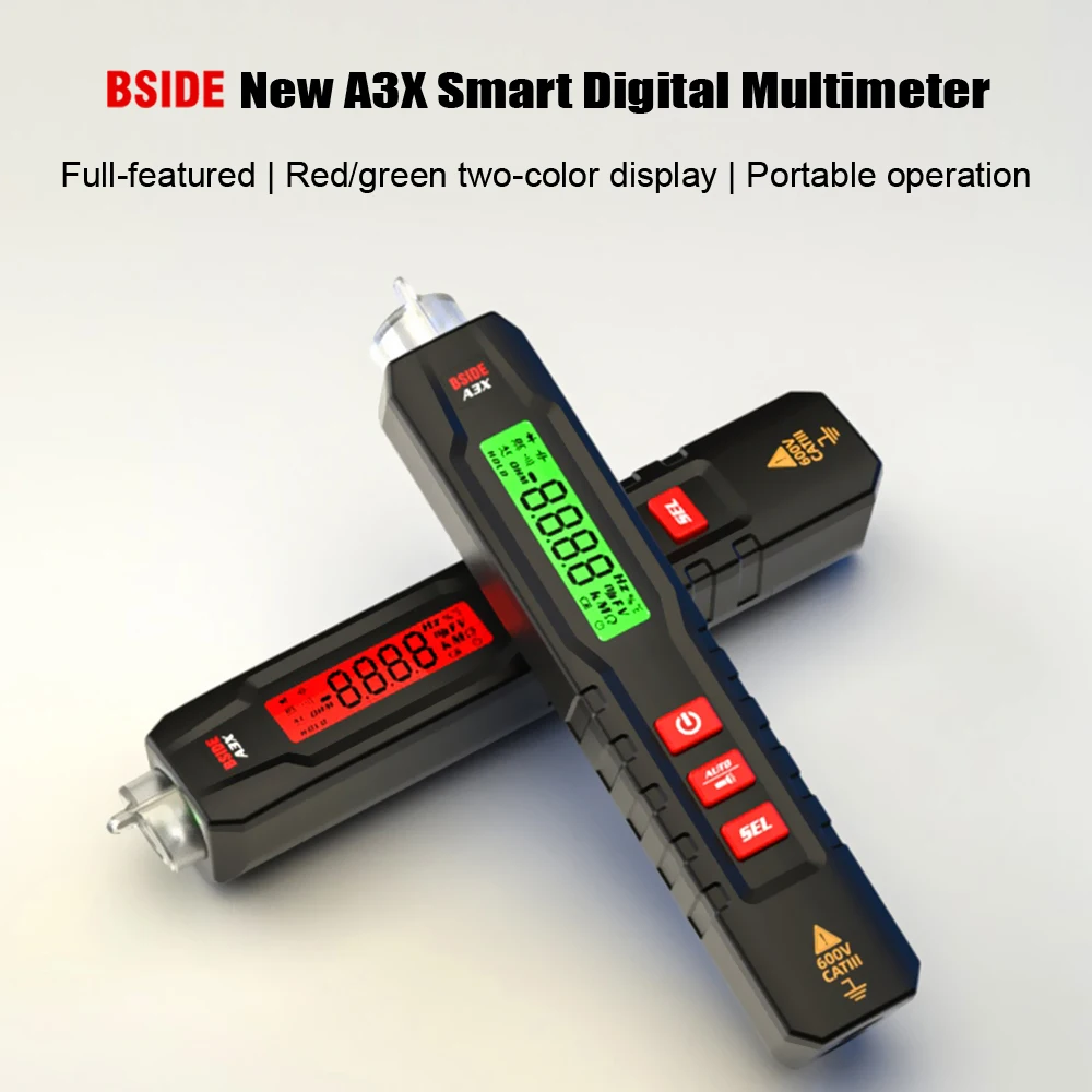 BSIDE Smart Digital multimetro tipo di penna Multitester True RMS voltmetro DC AC tensione capacità Ohm Hz diodo NCV Live tester