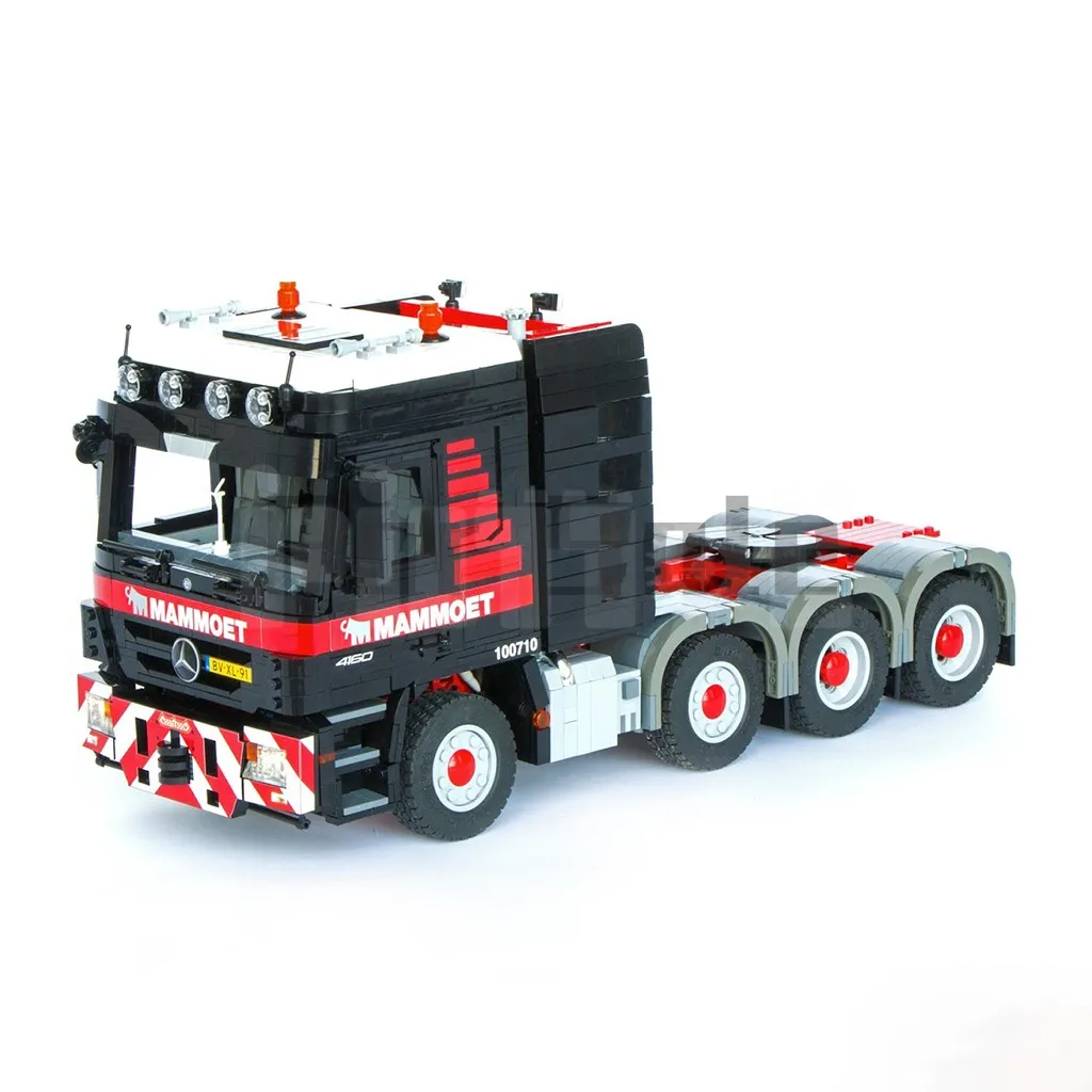 MOC-6075 Mercedes Actros 4160 MP3 - Mammoet by JaapTechnic Building Block Model Spliced Electric Toy Puzzle Kids Gift