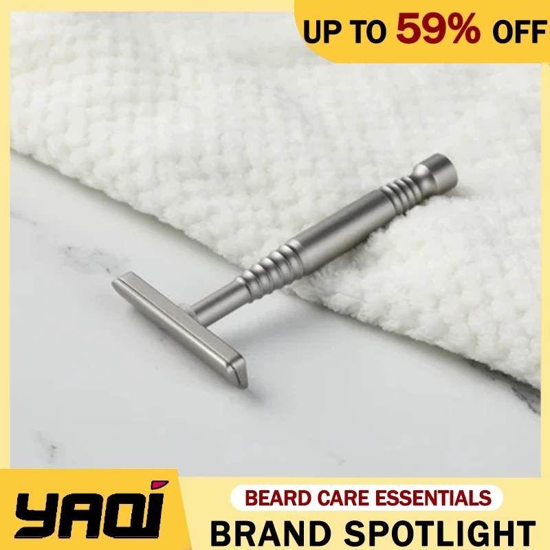 YAQI Remus Matte Painting Color 316 stainless Steel AC Blade Single-edged Mens Lightweight Portable Shaving Safety Razor