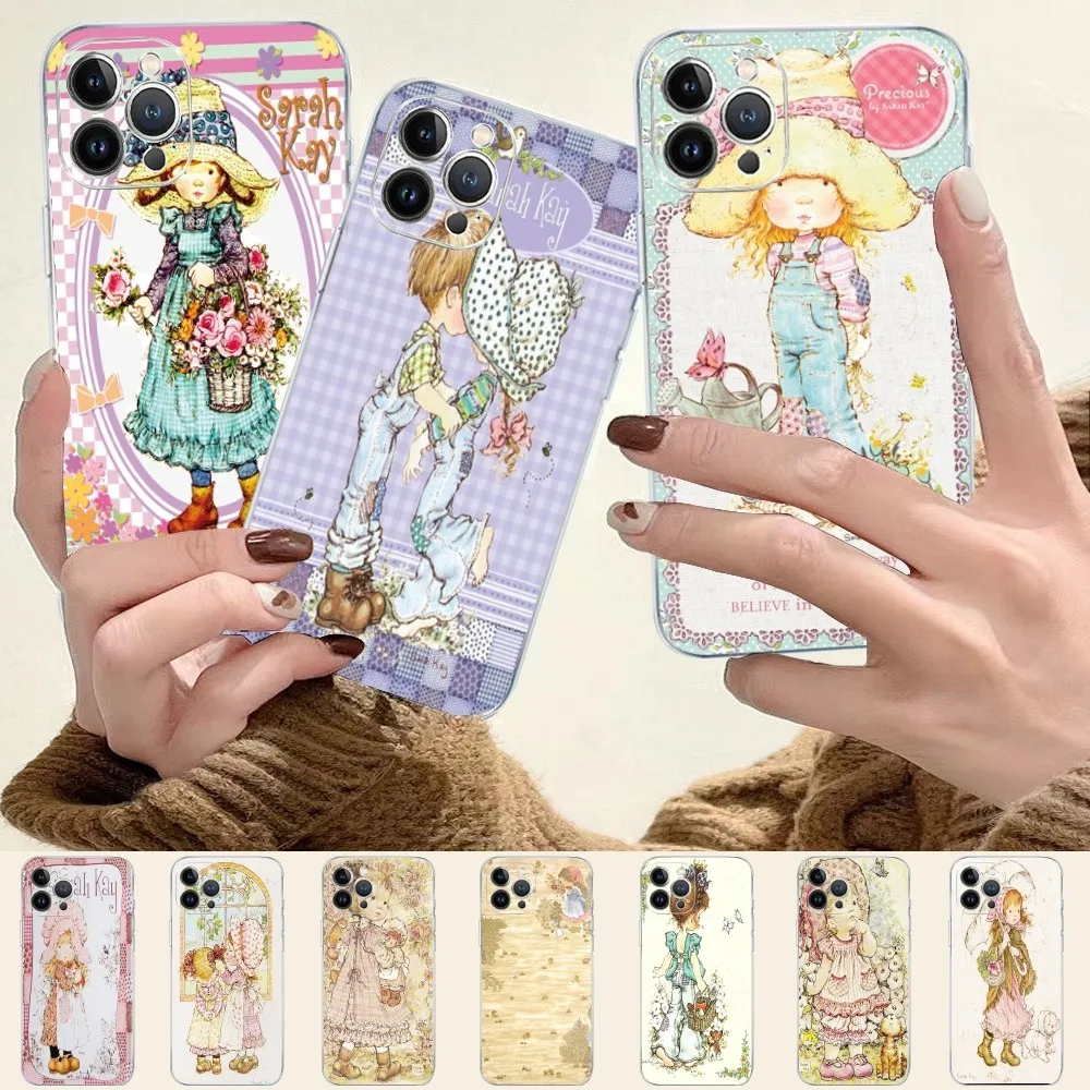 Sarah Kay Phone Case Silicone Soft for iphone 16 15 14 13 12 11 Pro Mini XS MAX Plus X Cover